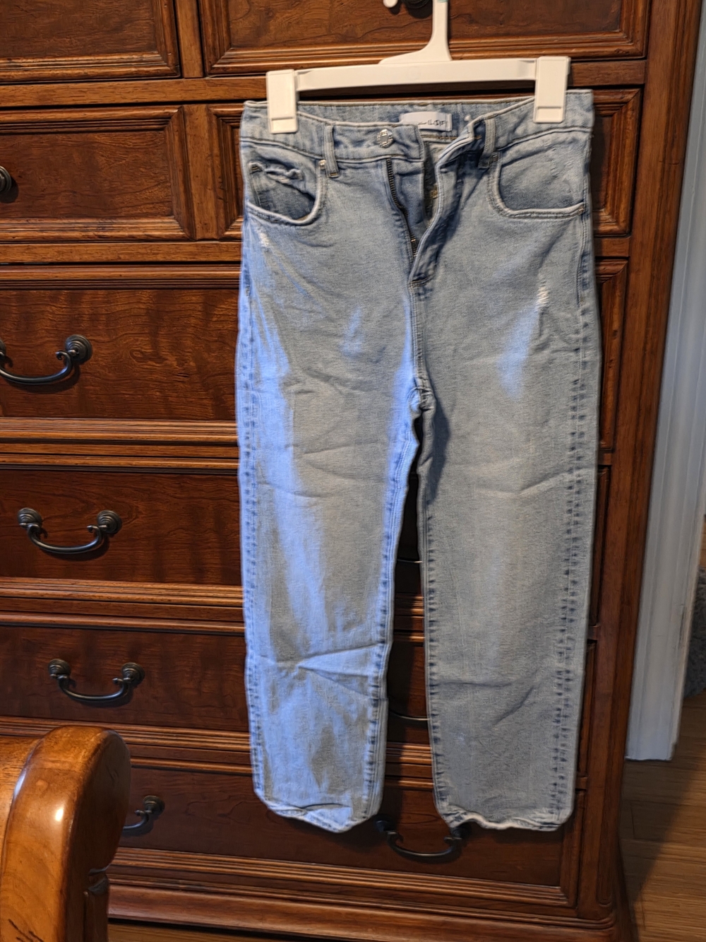 LOFT Women's Light Blue Straight-Leg Jeans